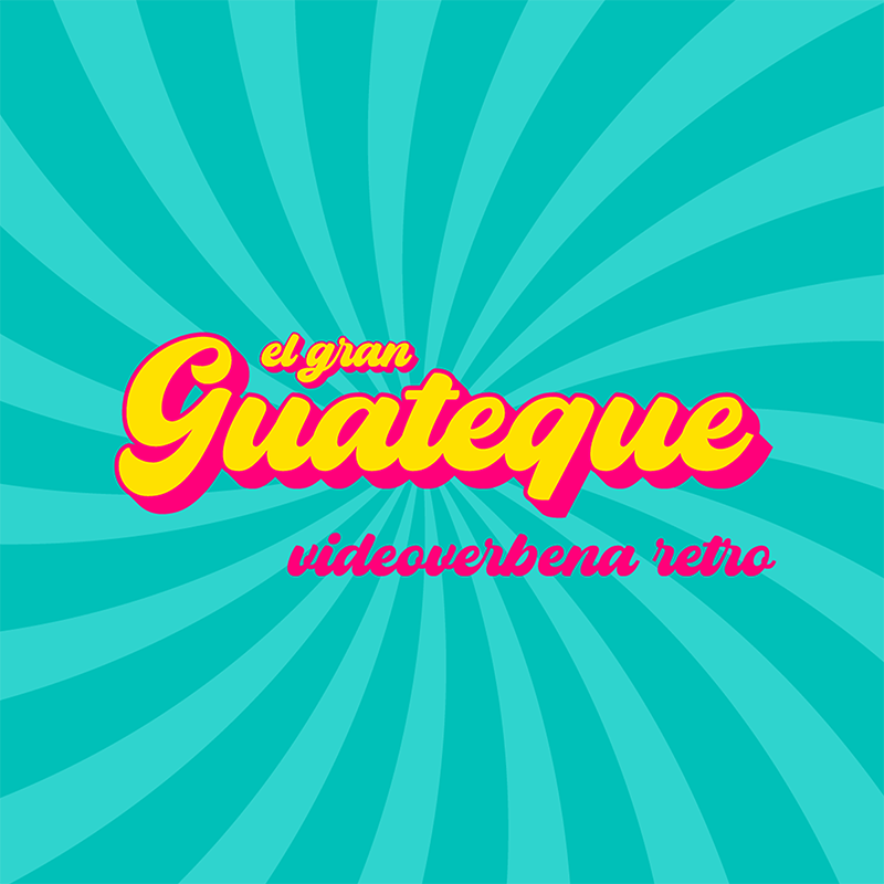 Diseo retro aos 60 con logo de El Gran Guateque y VideoVerbena Retro
