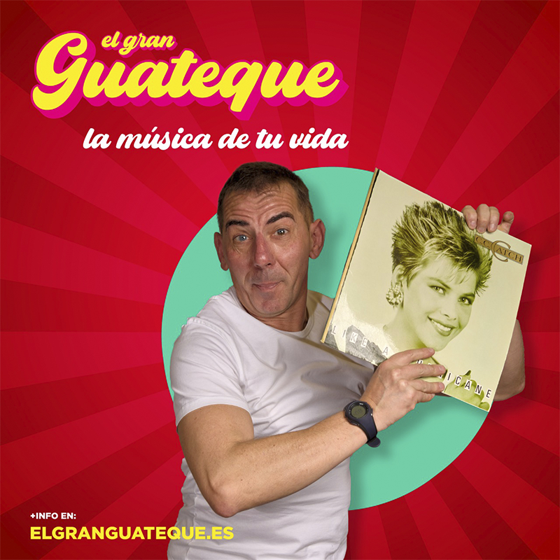 Edi FM con un disco de C.C Catch